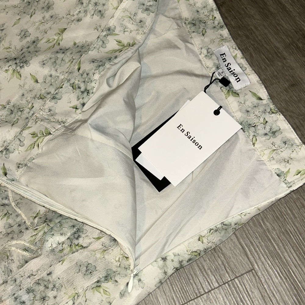 En Saison Marlene floral ruffle tiered Midi skirt - Picture 11 of 13